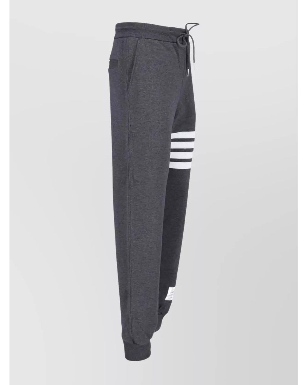 Thom Browne Blue Cotton 4-Bar Straight-Leg Track Pants for men