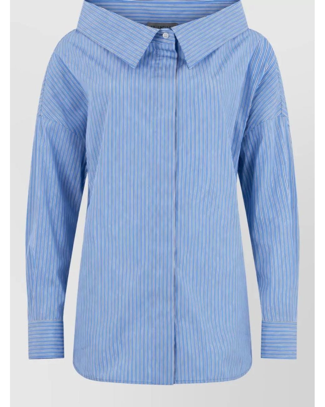 Balenciaga Blue Relaxed-Fit Shirt