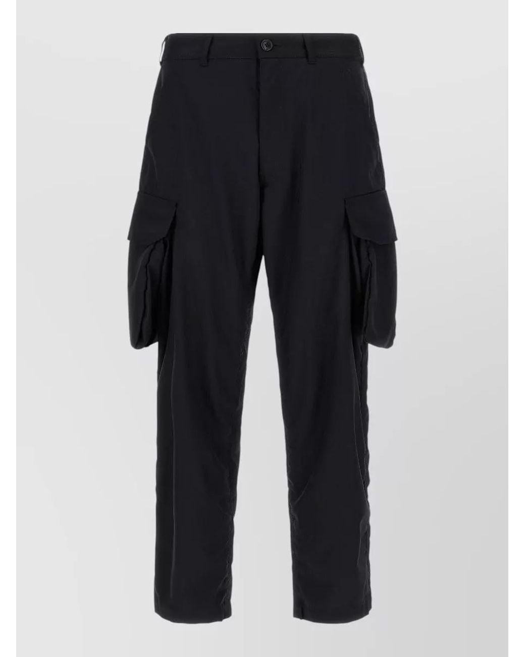 Comme des Garçons Blue Pinstriped Cargo Pants for men