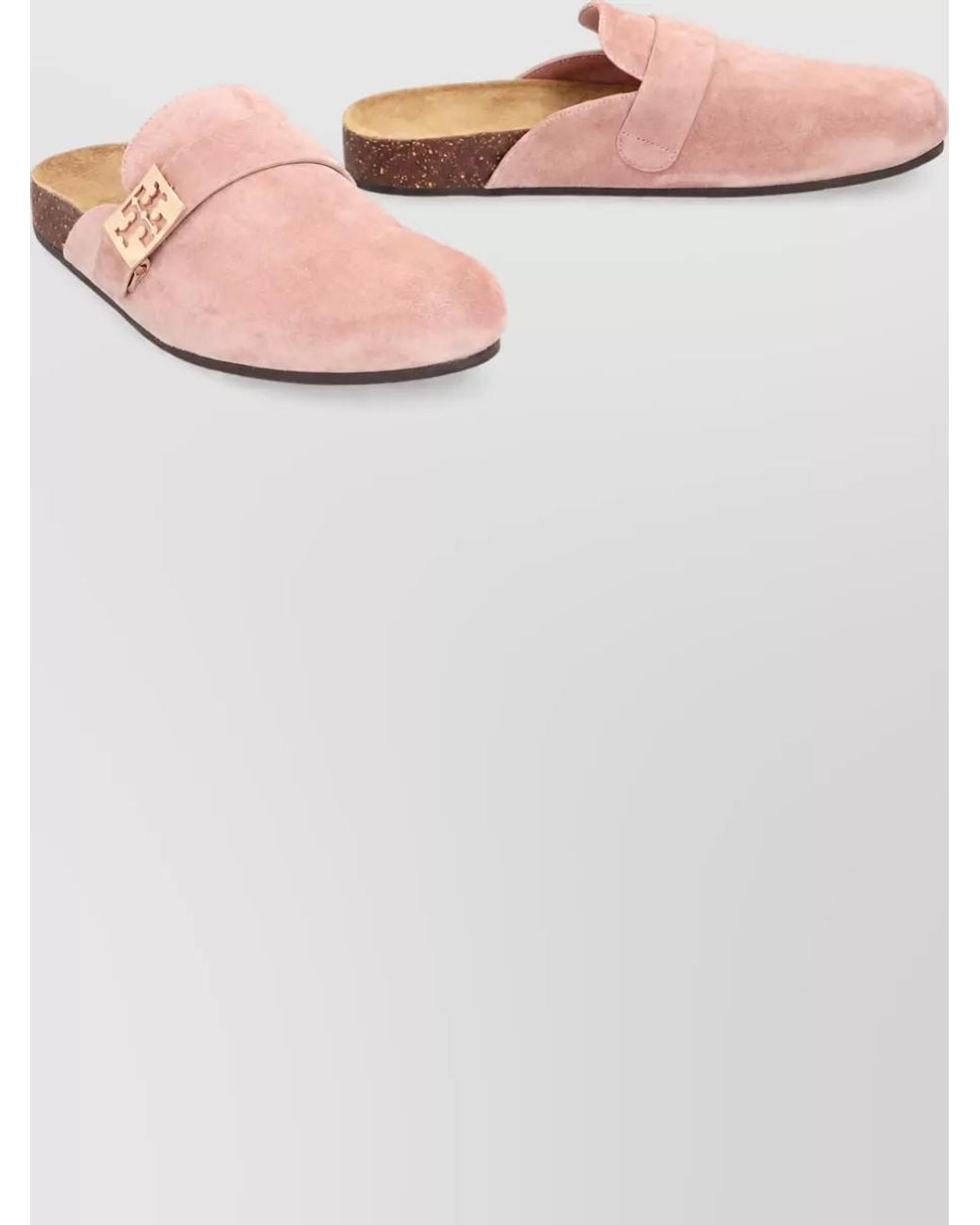Tory Burch Pink Suede Mules