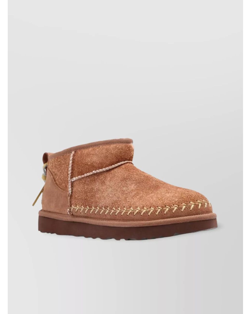 Ugg Brown Suede Leather Classic Ultra Mini Boots
