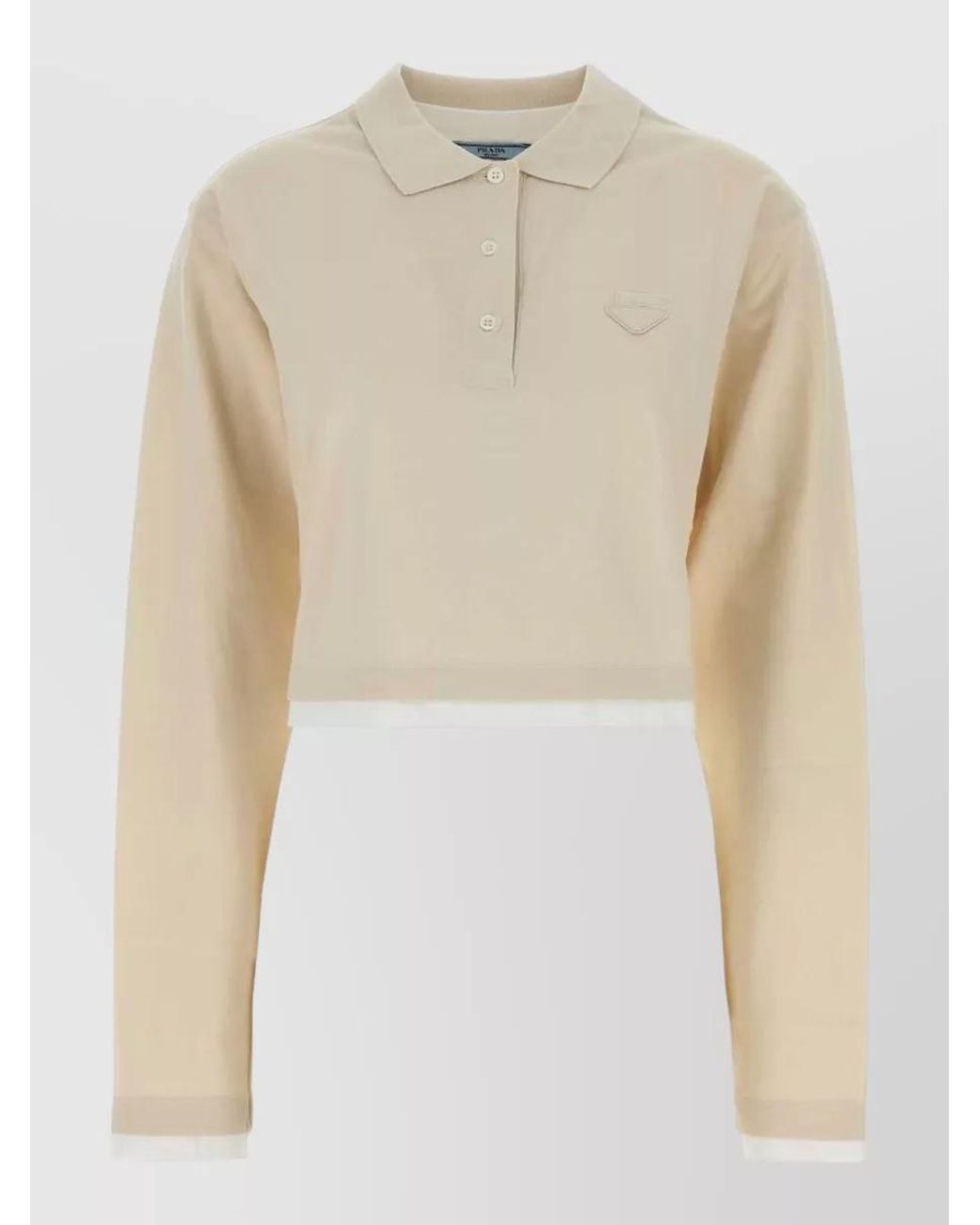 Prada Natural Cotton Polo Shirt