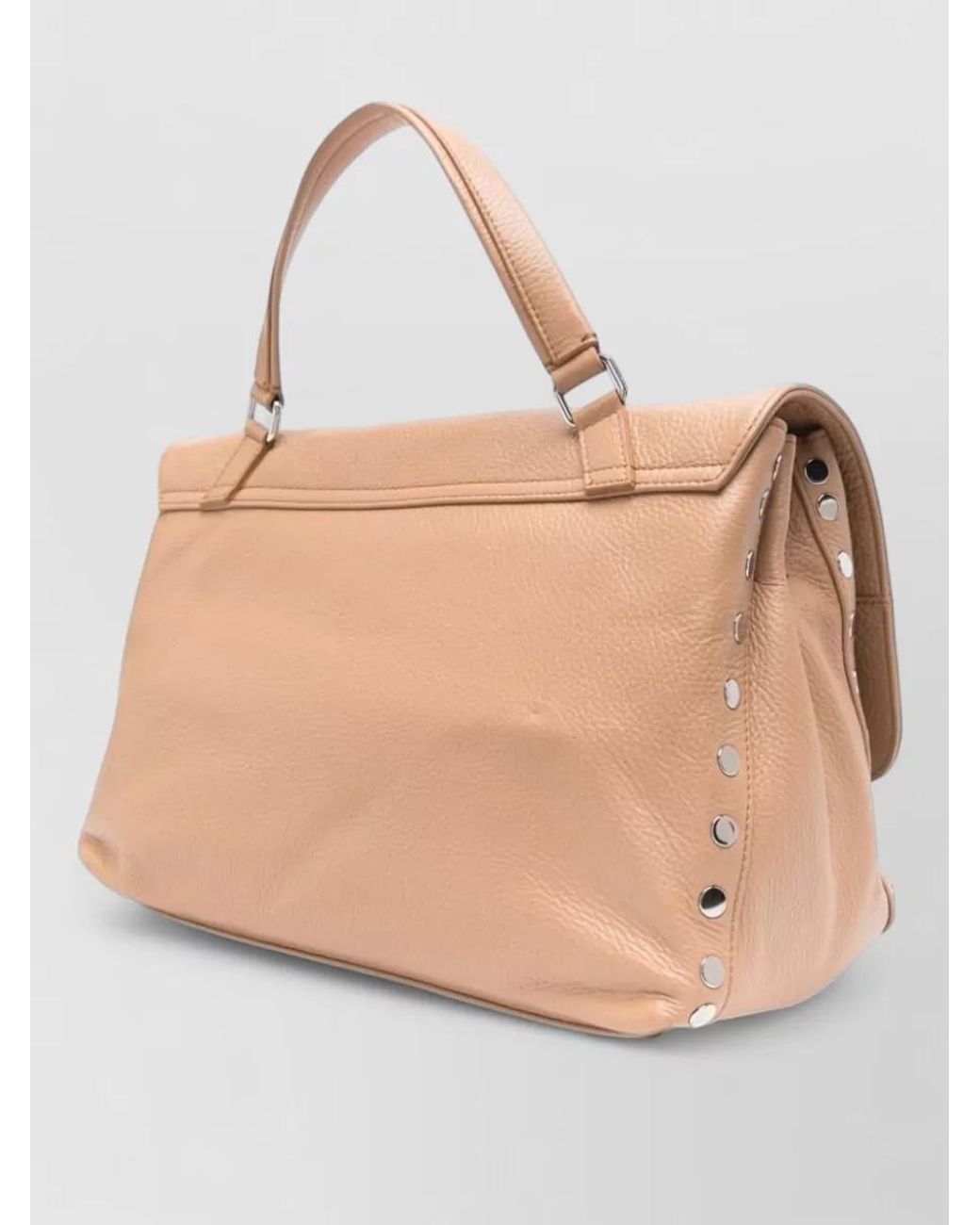 Zanellato Natural Calf Leather Top Handle Tote Bag