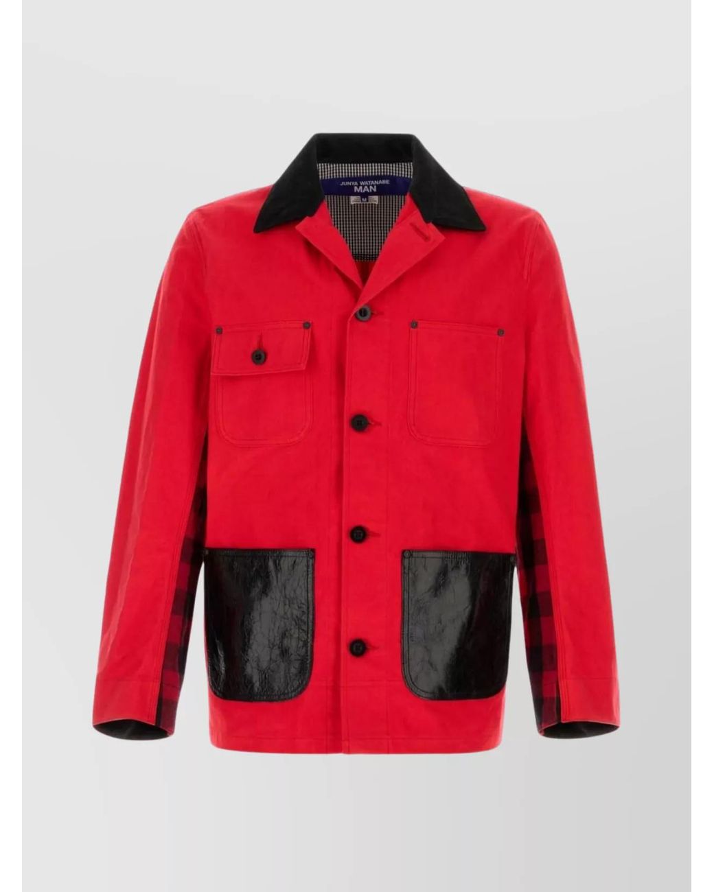 Junya Watanabe Red Denim Shirt Jacket for men