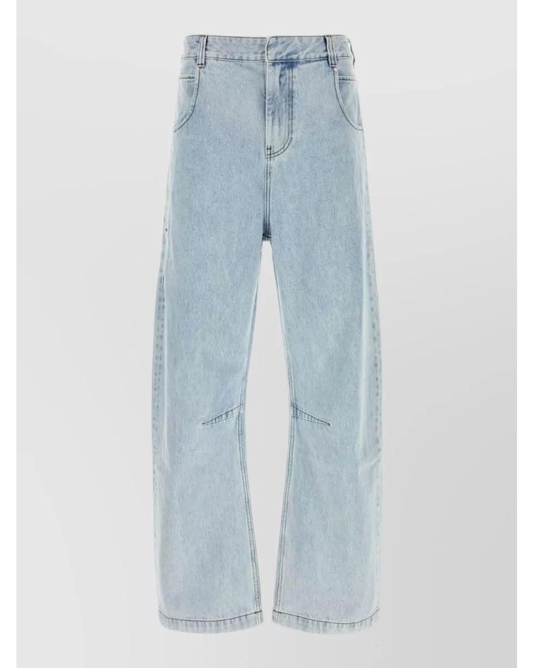 Entire studios Blue Denim Wide-Leg Straight-Leg Jeans for men