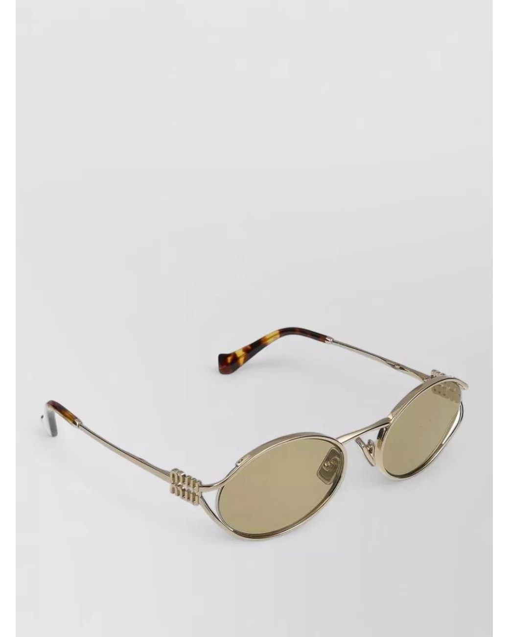 Miu Miu Natural Metal Sunglasses