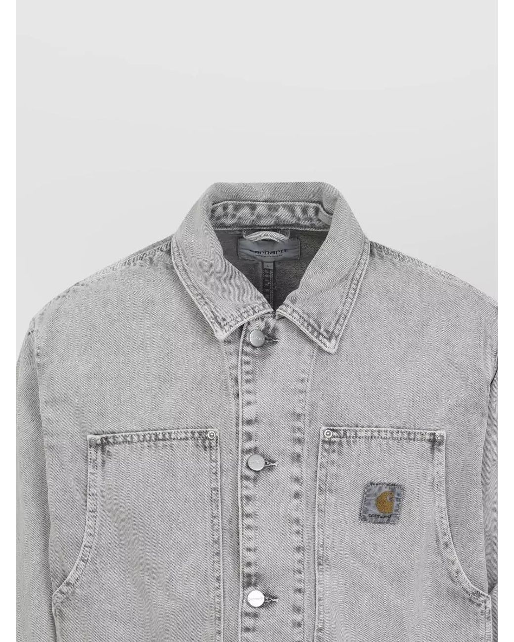 Carhartt Gray Cotton Shirt Jacket for men