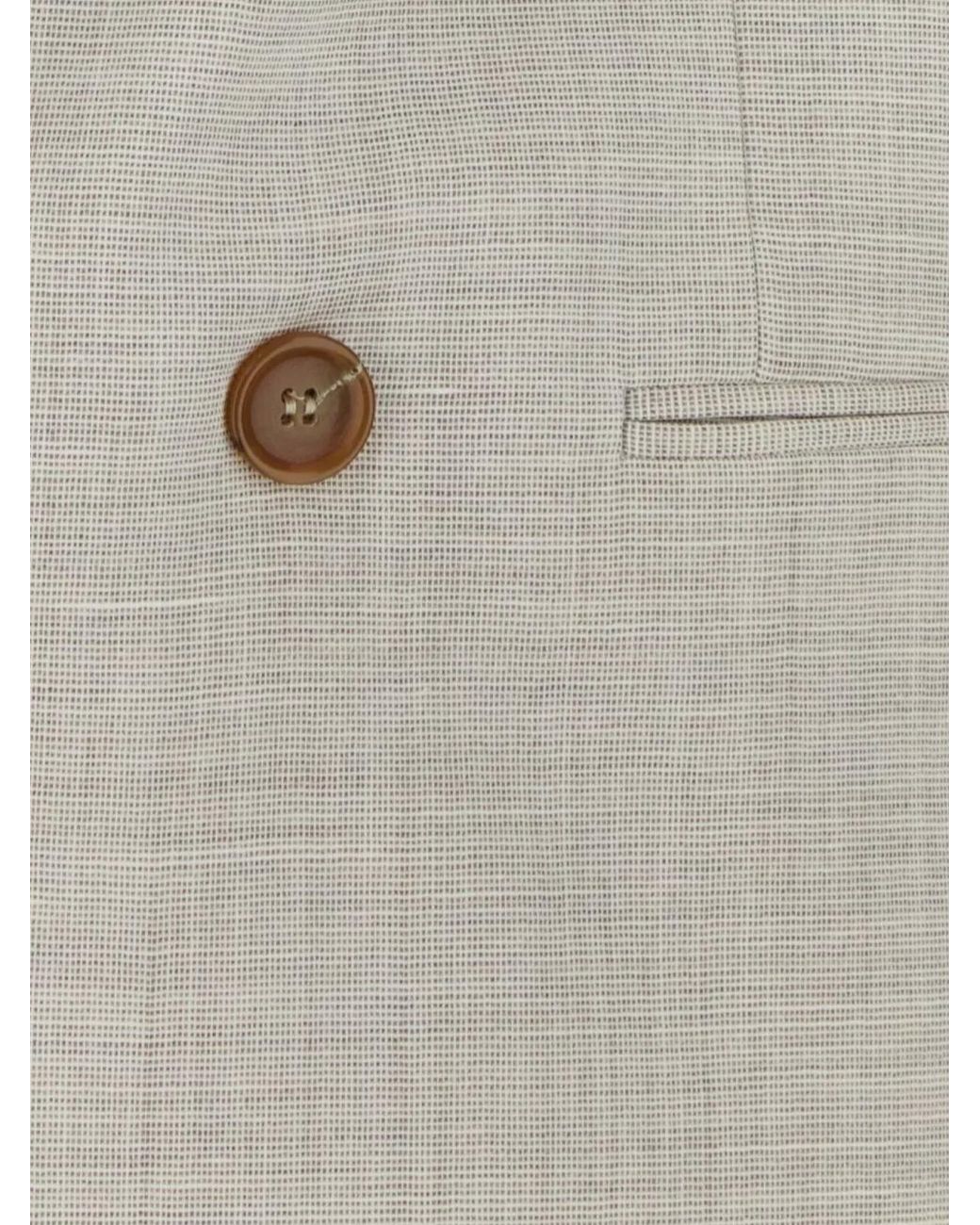 Philosophy White Wool Blend Double-Breasted Blazer