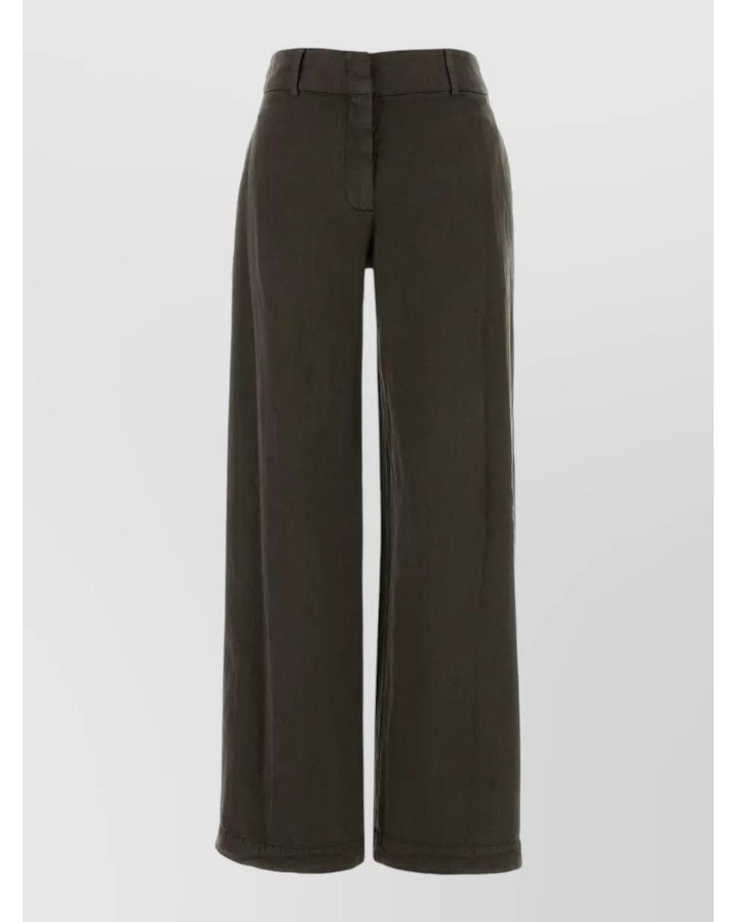 PT Torino Green Wide-Leg Trousers