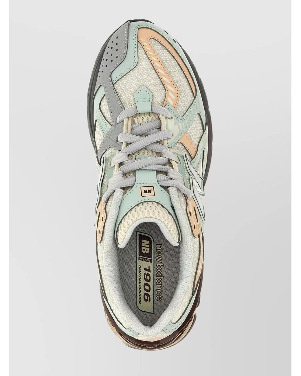 New Balance White Reflective Accents Mesh Upper Sneakers