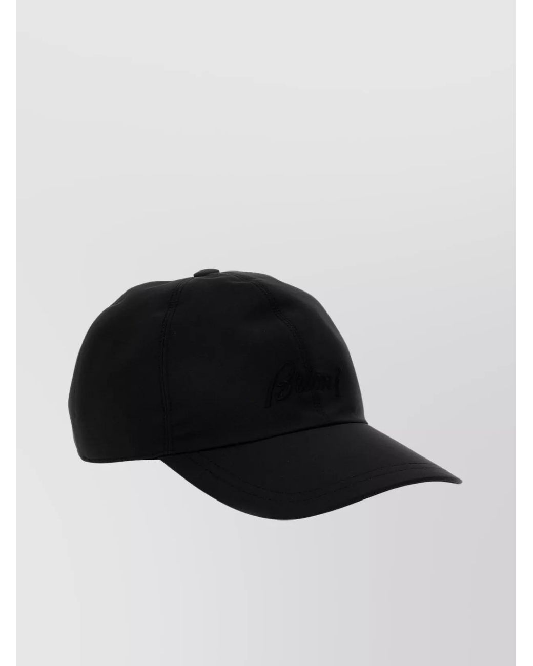 Brioni Black Logo Baseball Cap for men