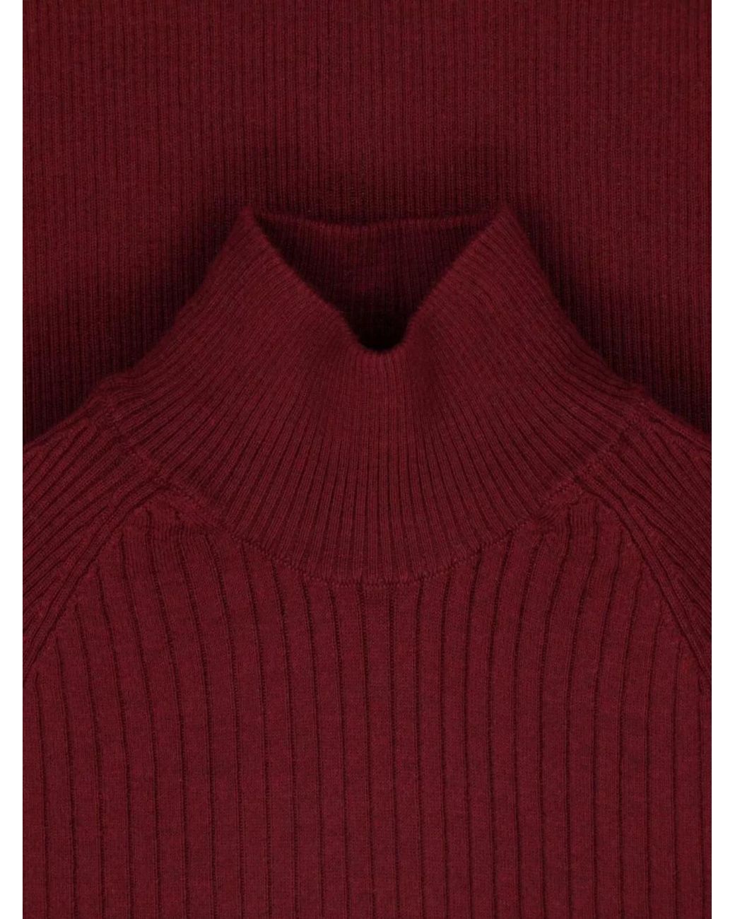 Sa Su Phi Red Cashmere Silk Crewneck Jumper