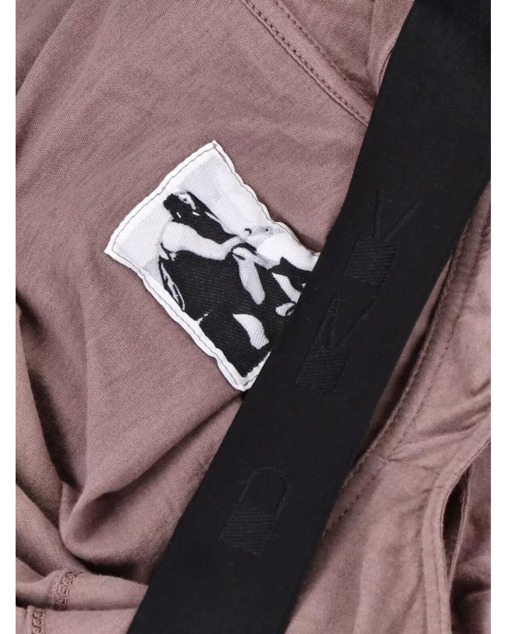Rick Owens Multicolor Cotton Knee-Length Midi Dress