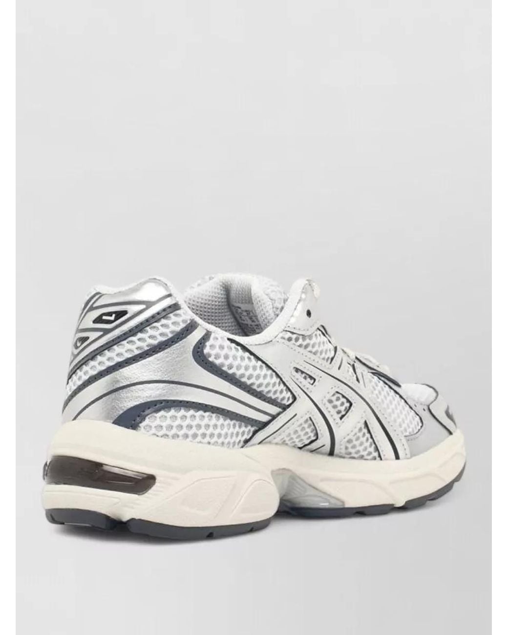 Asics White Mesh Low-Top Sneakers