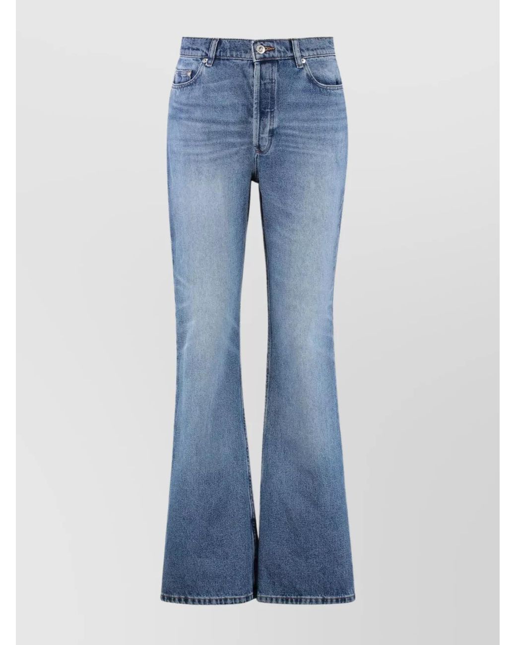 A.P.C. Blue Denim High-Rise Flared Trousers