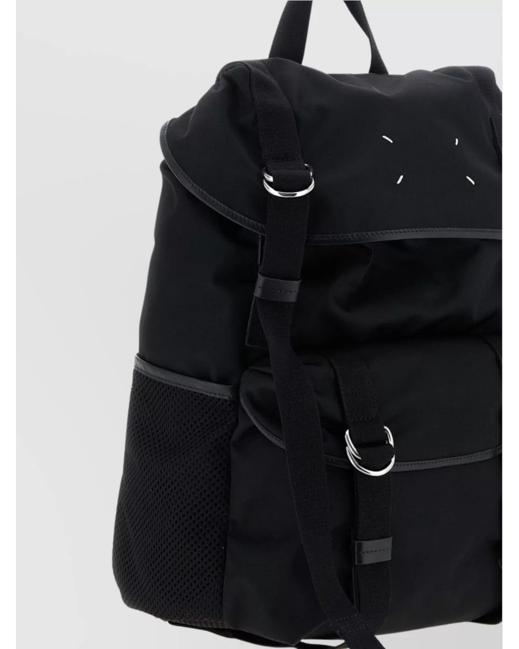Maison Margiela Black Technical Medium Backpack for men