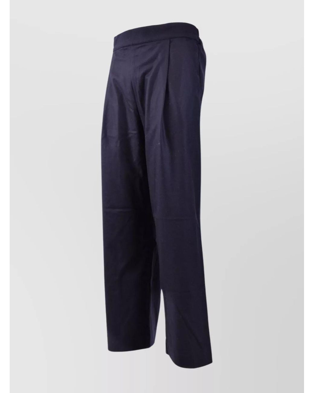 Laneus Blue Cashmere Wide-Leg Trousers for men