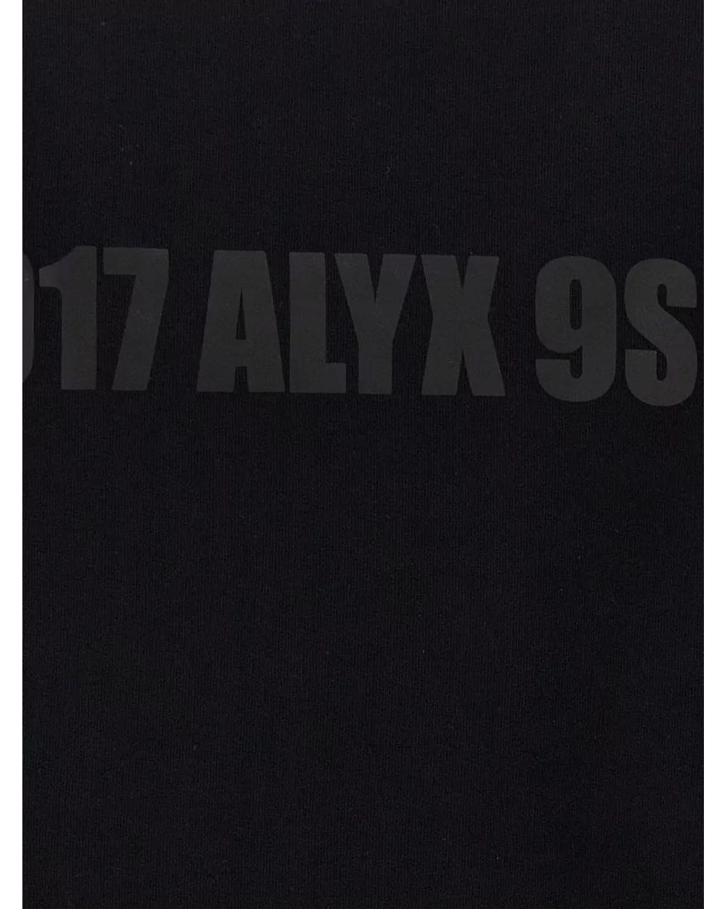 1017 ALYX 9SM Black Logo Print Hoodie