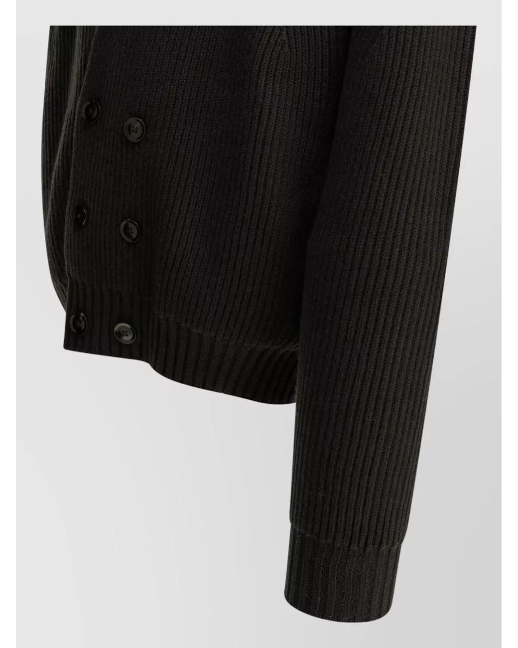 Tom Ford Black Cashmere Double-Breasted Cardigan for men