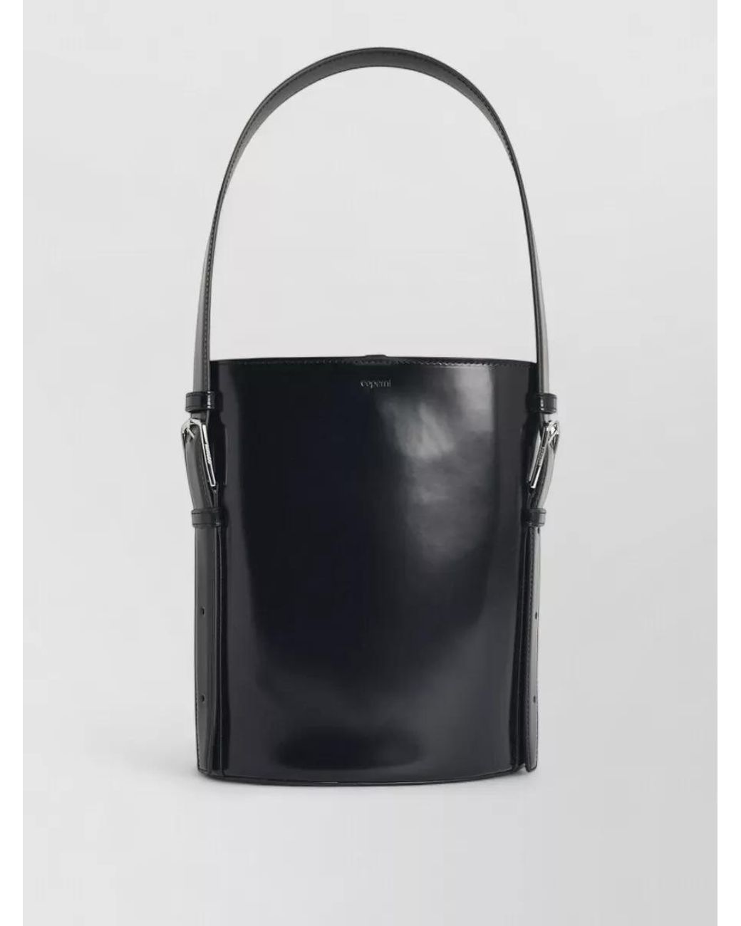 Coperni Black Leather Bucket Bag