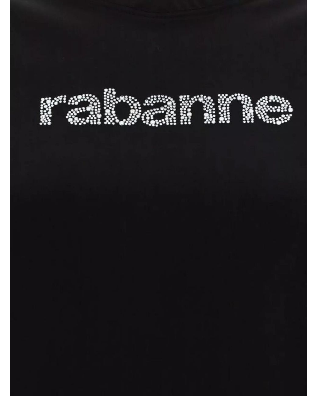 Rabanne Black Regular-Fit Logo T-Shirt