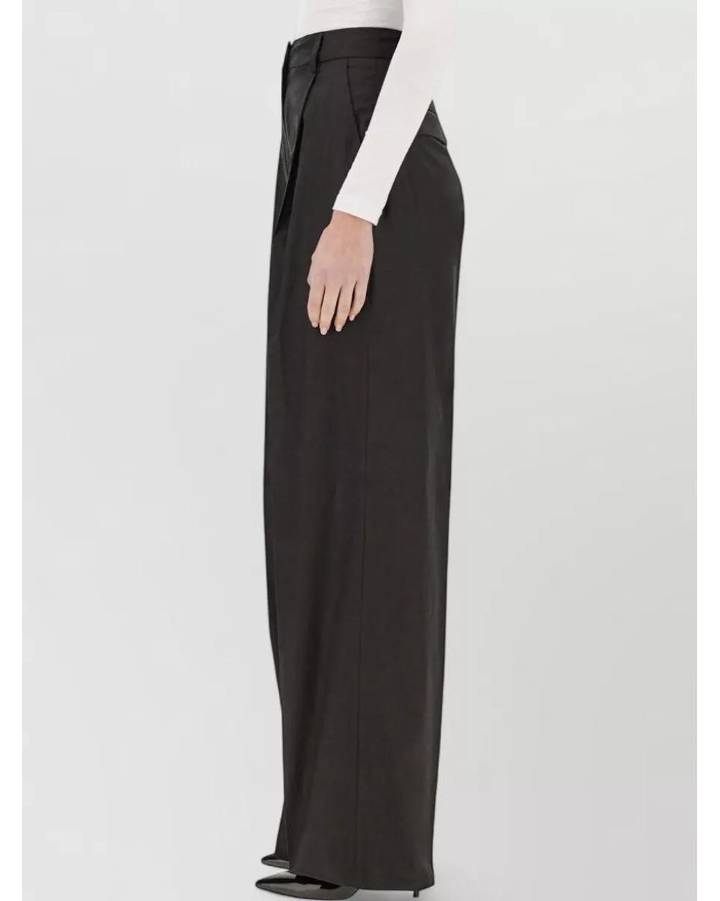 Thelatest Black Wide-Leg Trousers