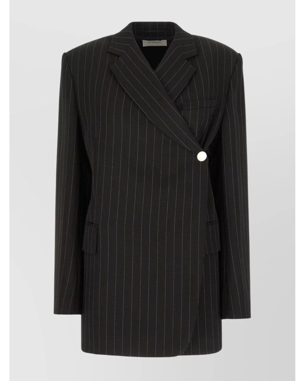 Sportmax Black Embroidered Viscose Blend Blazer
