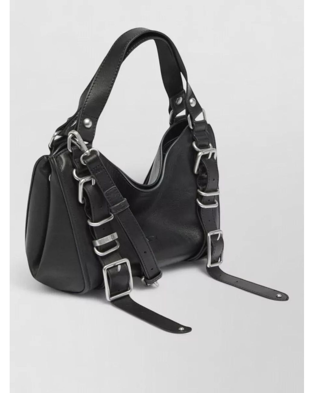 DIESEL Black Leather Shoulder Bag