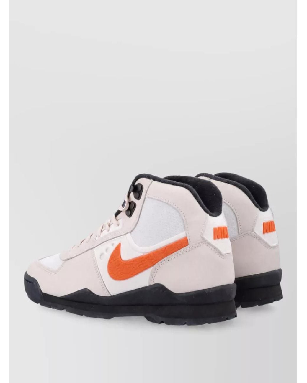 Nike White Leather High-Top Boots for men