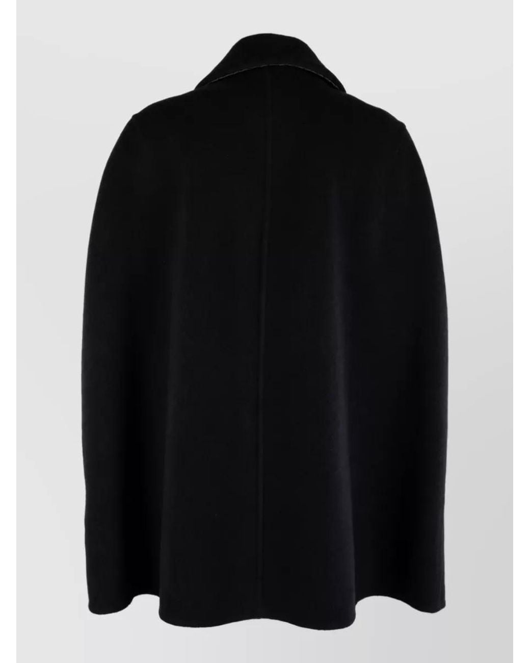 Bottega Veneta Blue Cashmere Cape