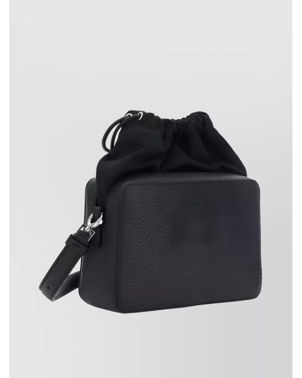 Maison Margiela Black 5Ac Medium Leather Shoulder Bag