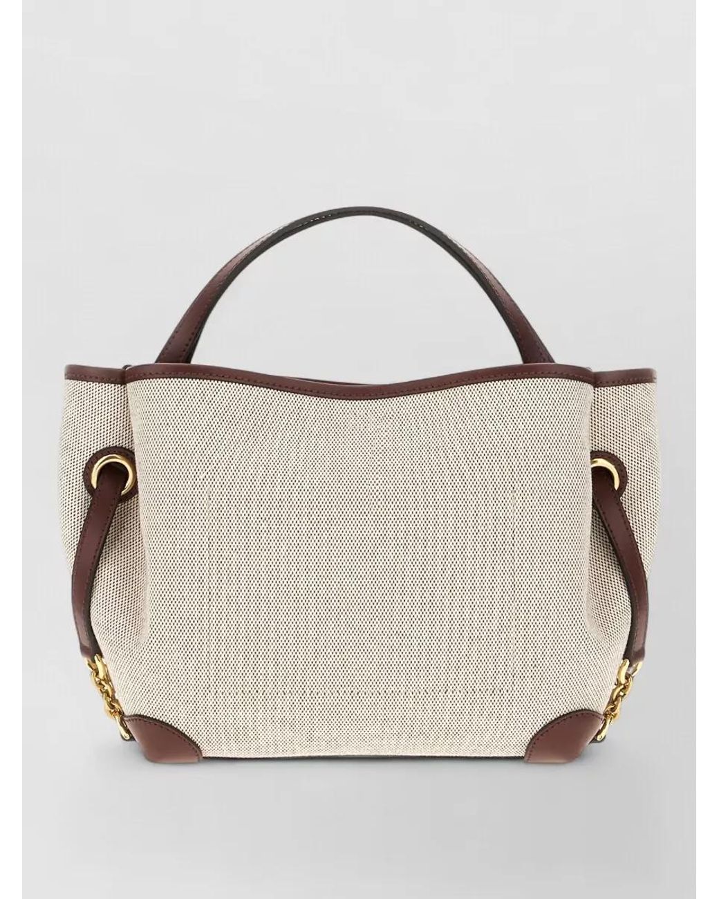 Chloé Natural Woody Cotton Canvas Tote Bag