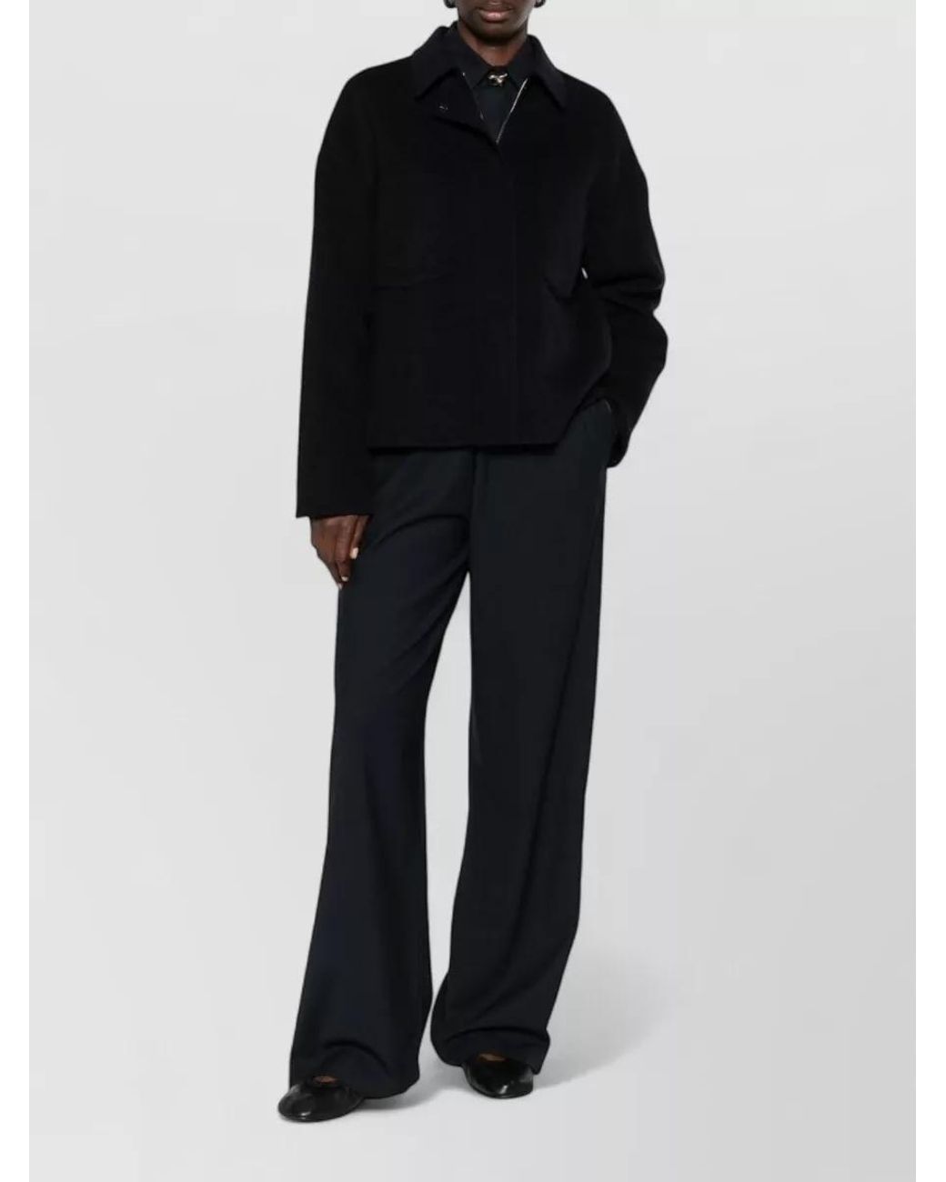 Fabiana Filippi Black Virgin Wool Fitted Jacket