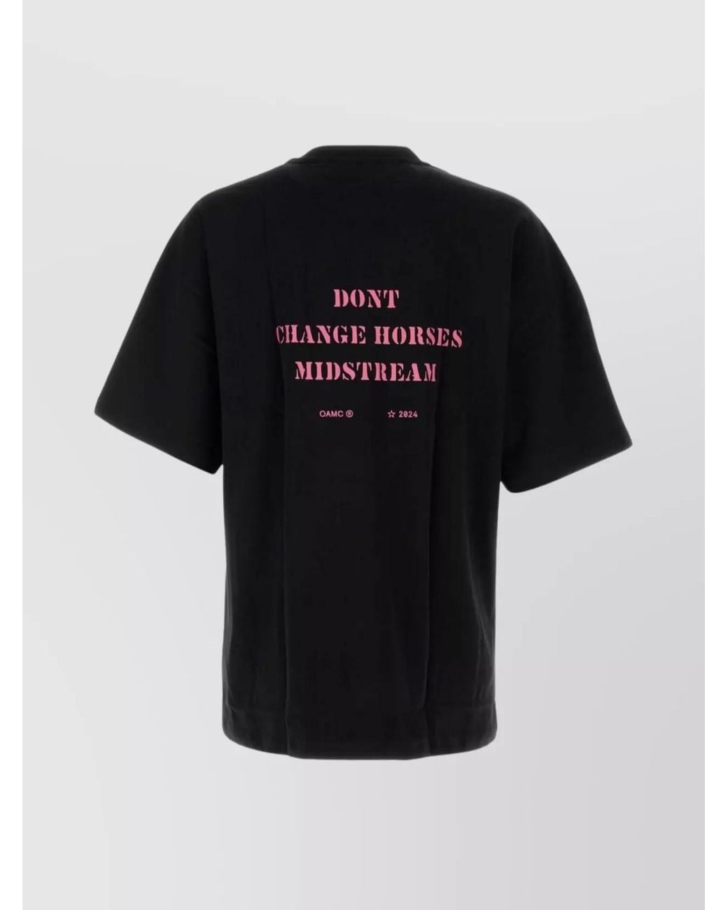 OAMC Black Cotton T-Shirt for men