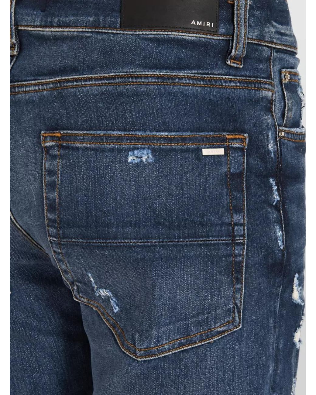 Amiri Blue Denim Mx1 Skinny Jeans for men