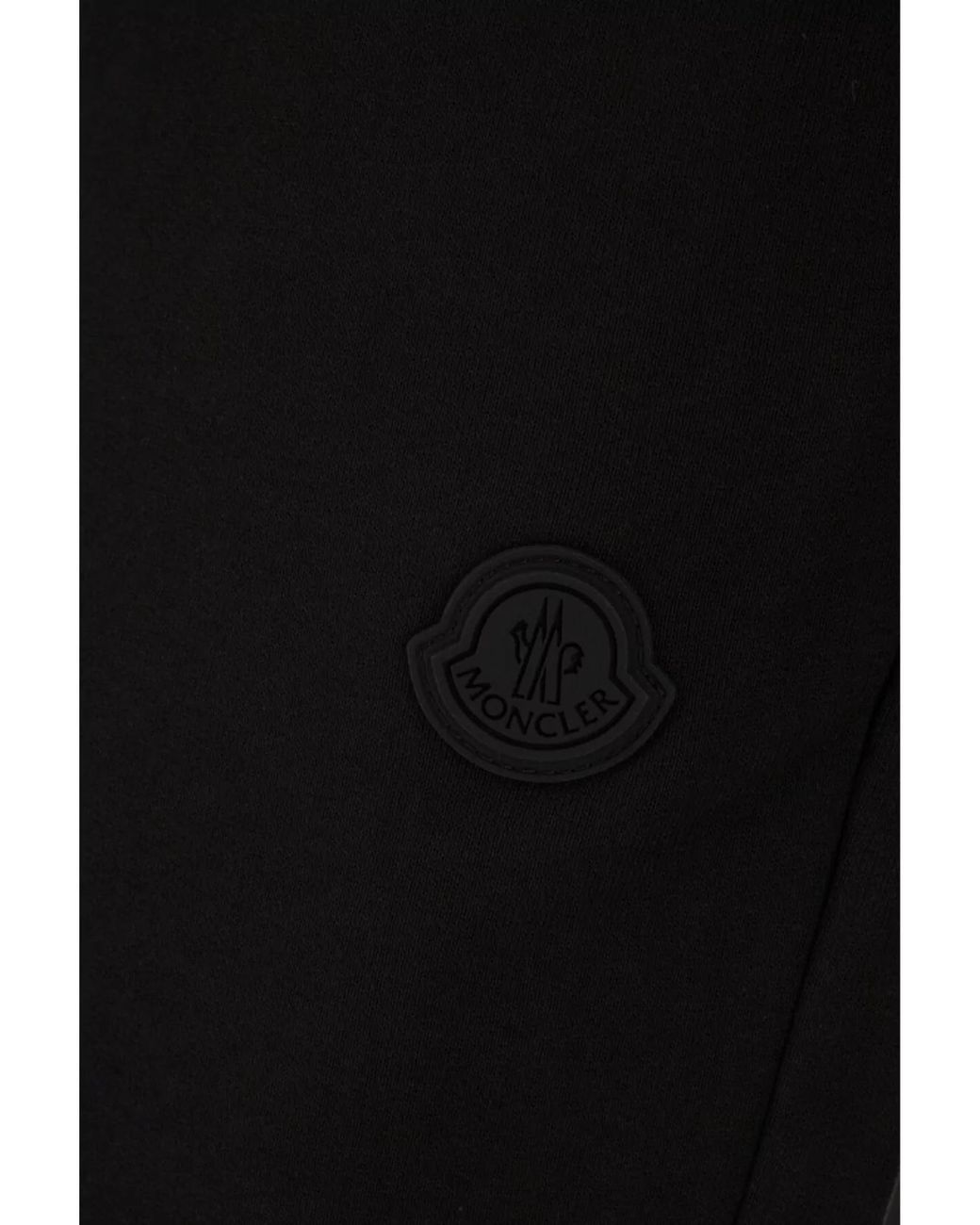 Moncler Black Cotton Track Pants for men
