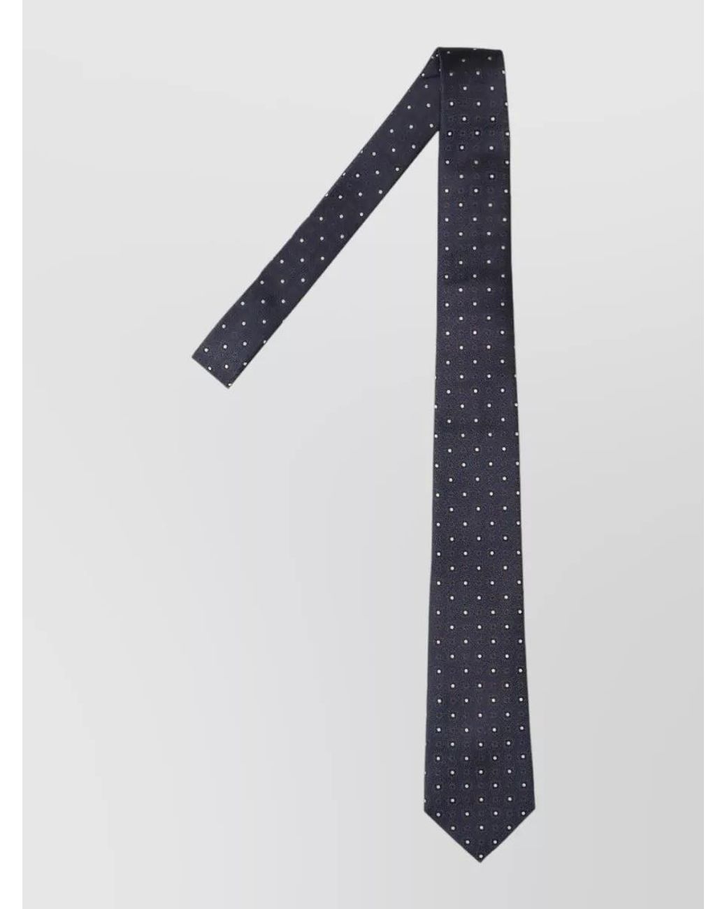 Saint Laurent Blue Silk Jacquard Tie for men