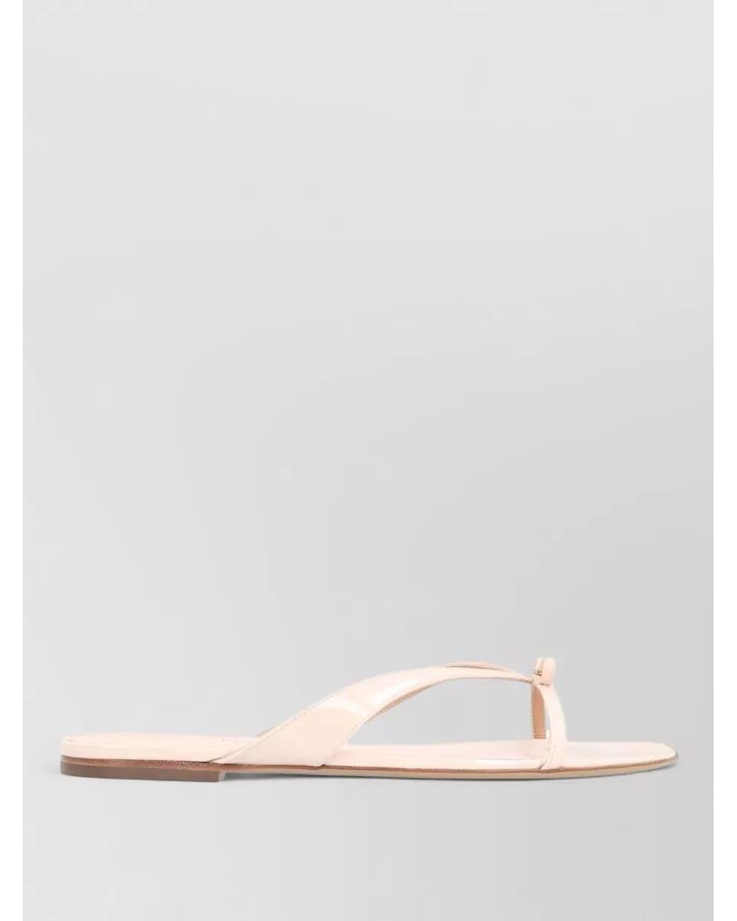 Ferragamo Natural Leather Flip-Flops