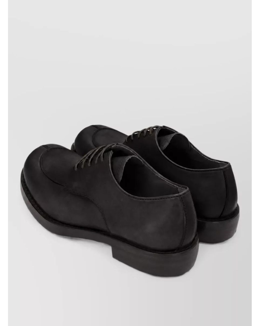 Dries Van Noten Black Leather Derby Shoes for men
