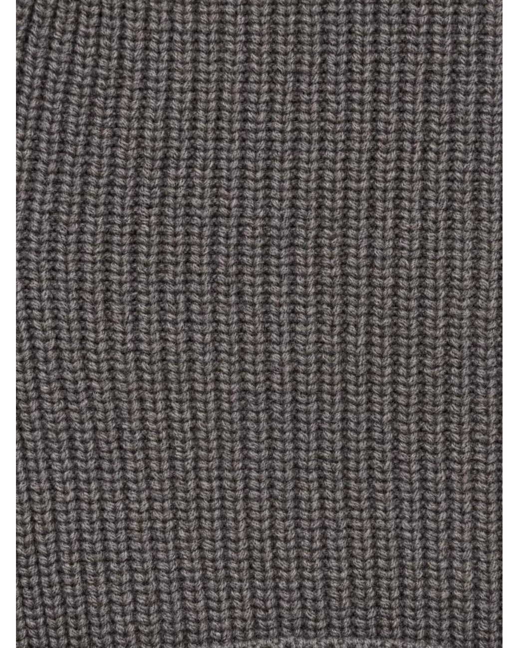 Fortela Gray Cashmere Wool Sweatshirt