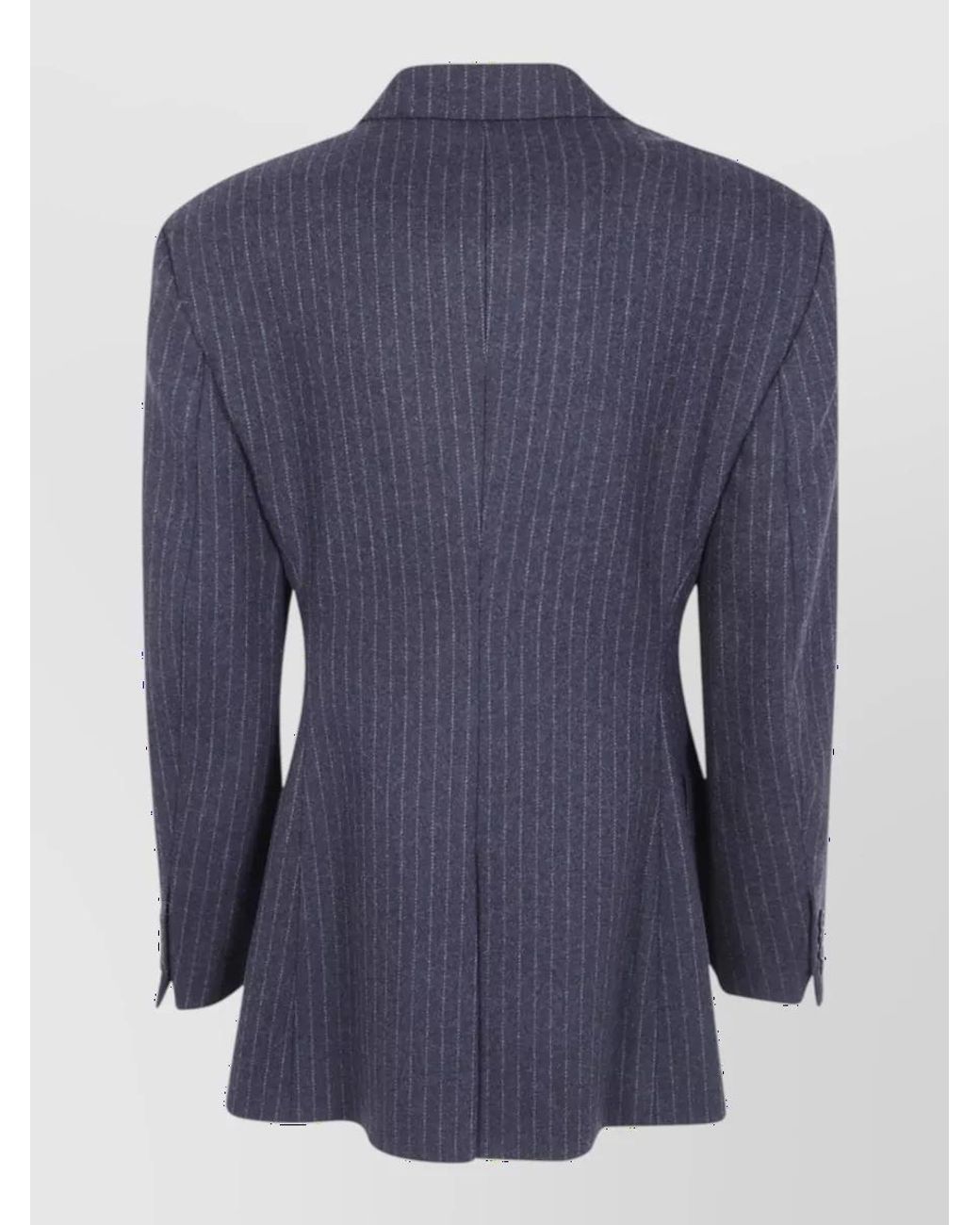Filippa K Blue Pinstripe Wool Blazer