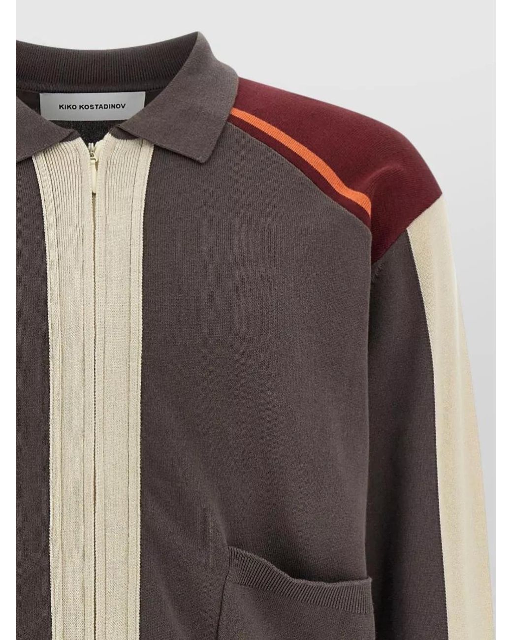 Kiko Kostadinov Black Cropped Cotton Zip Cardigan for men