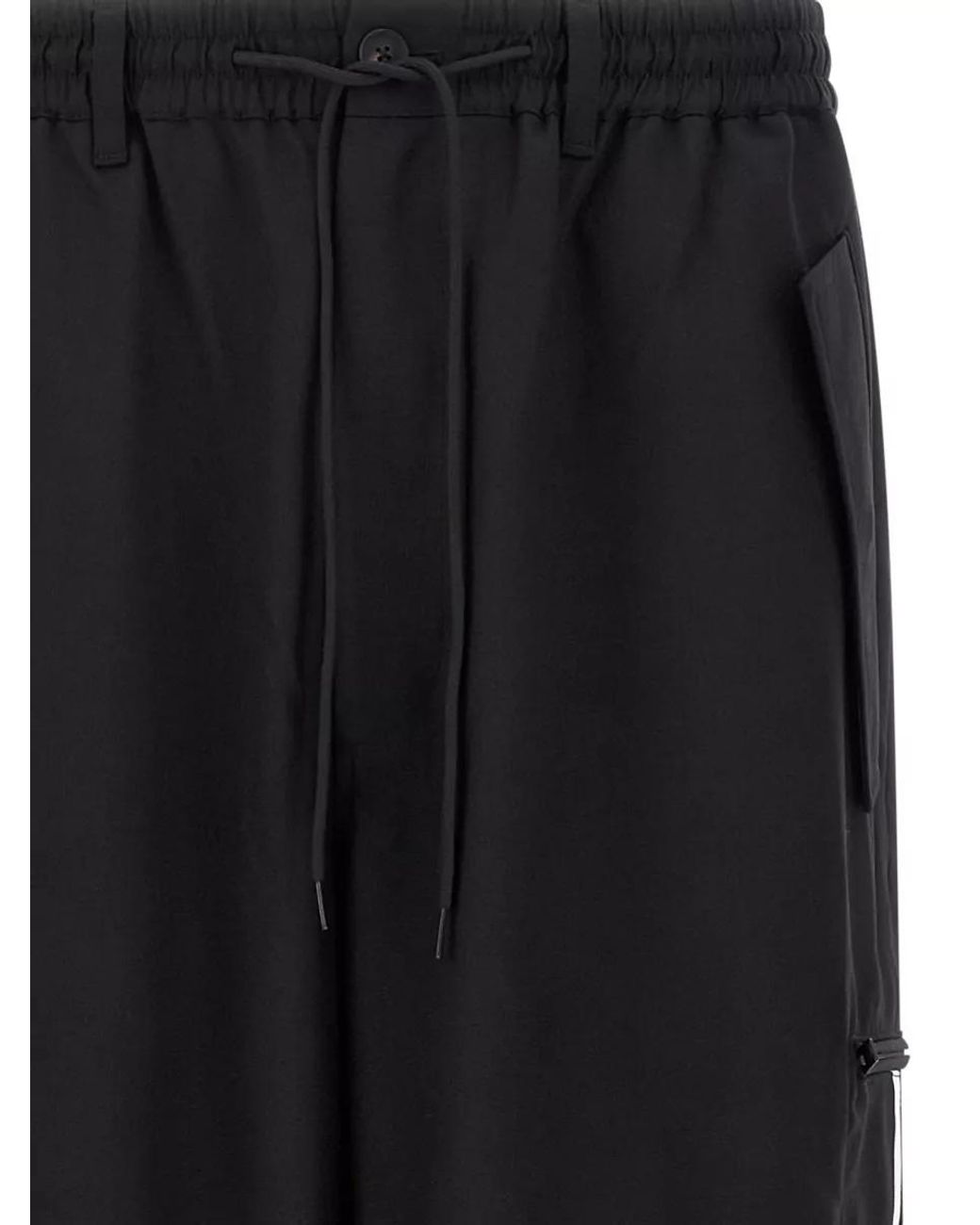 Y-3 Black Straight-Leg Jogger Cargo Shorts for men