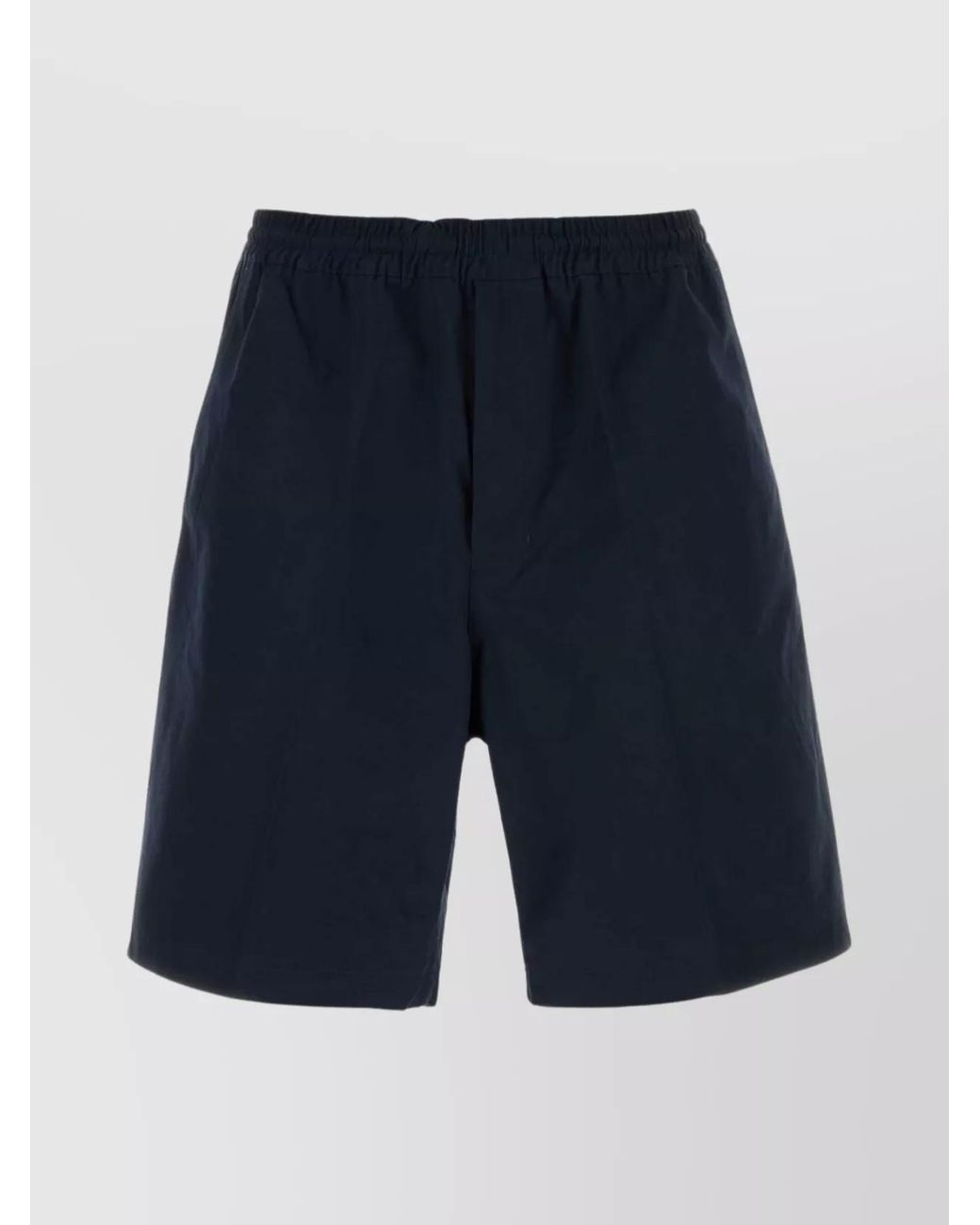 Prada Blue Cotton Poplin Bermuda Shorts for men
