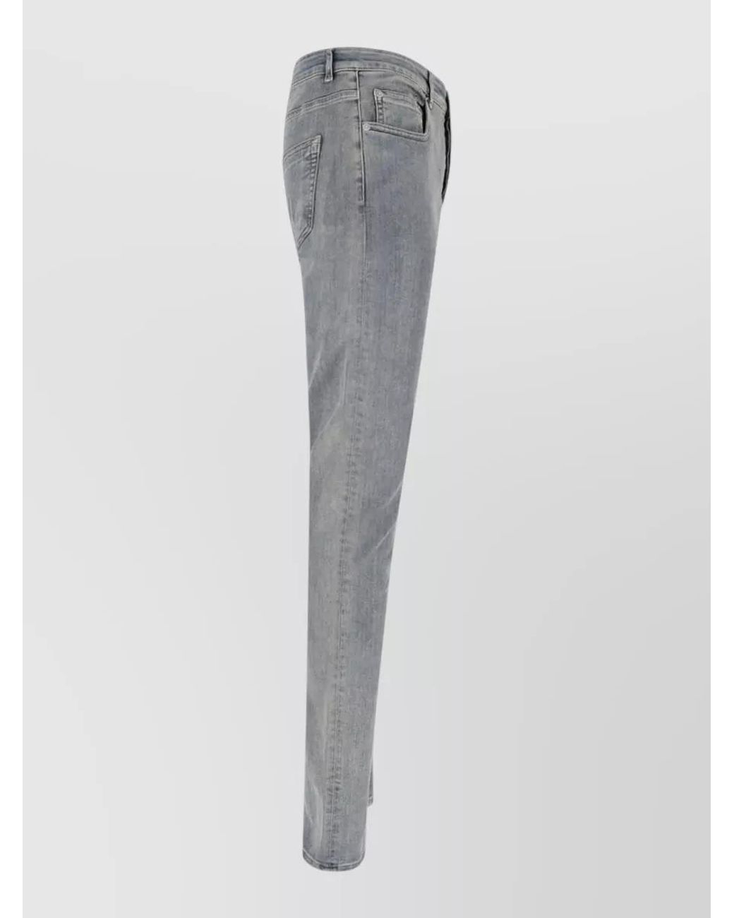 Rick Owens Gray Straight-Leg Denim Jeans for men