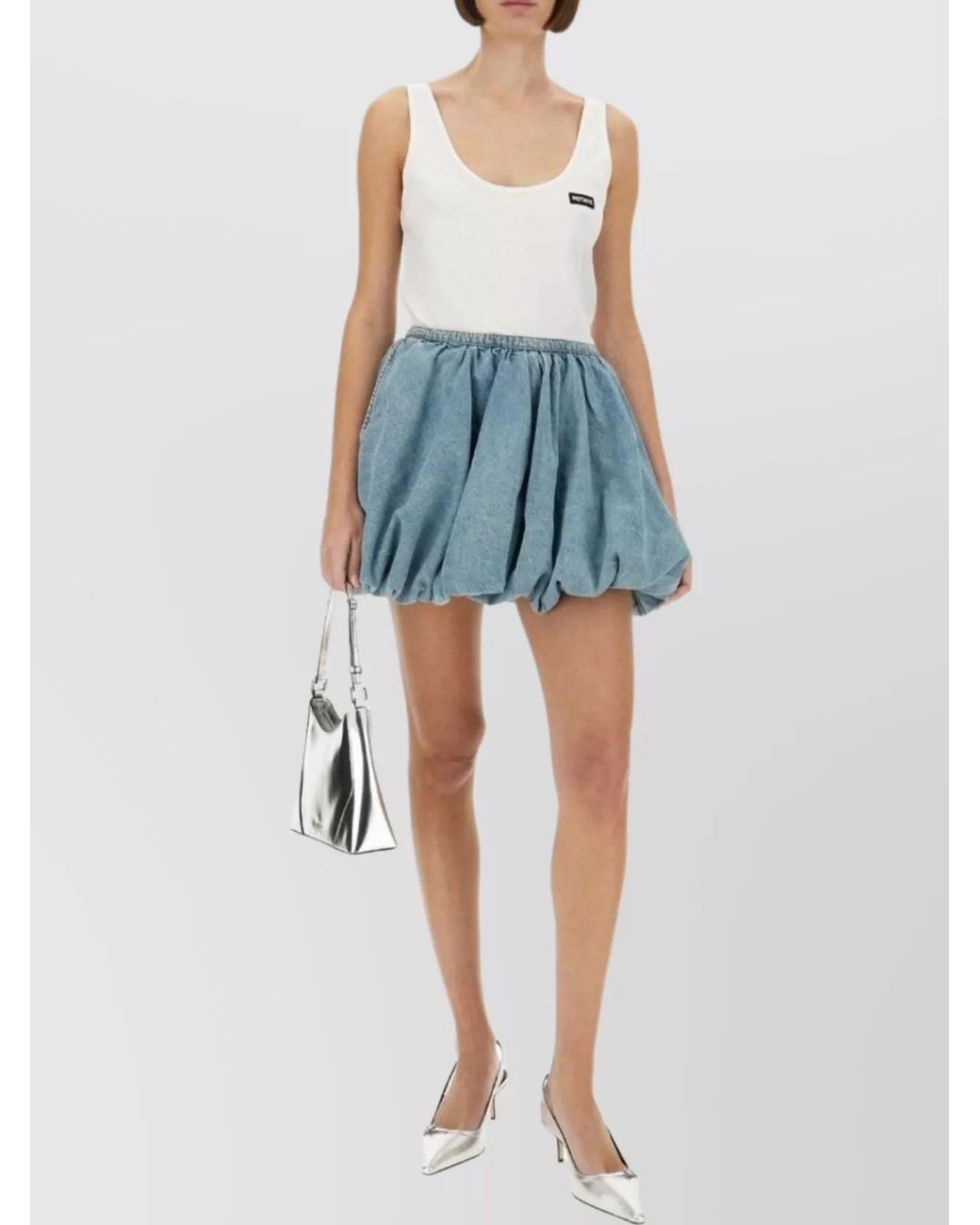 ROTATE BIRGER CHRISTENSEN White Cotton Tank Top