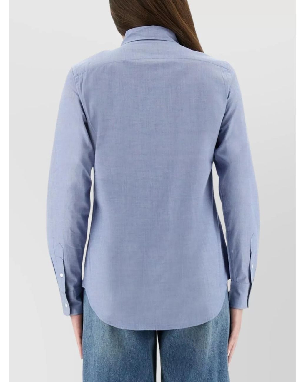 Polo Ralph Lauren Blue Stretch Cotton Shirt