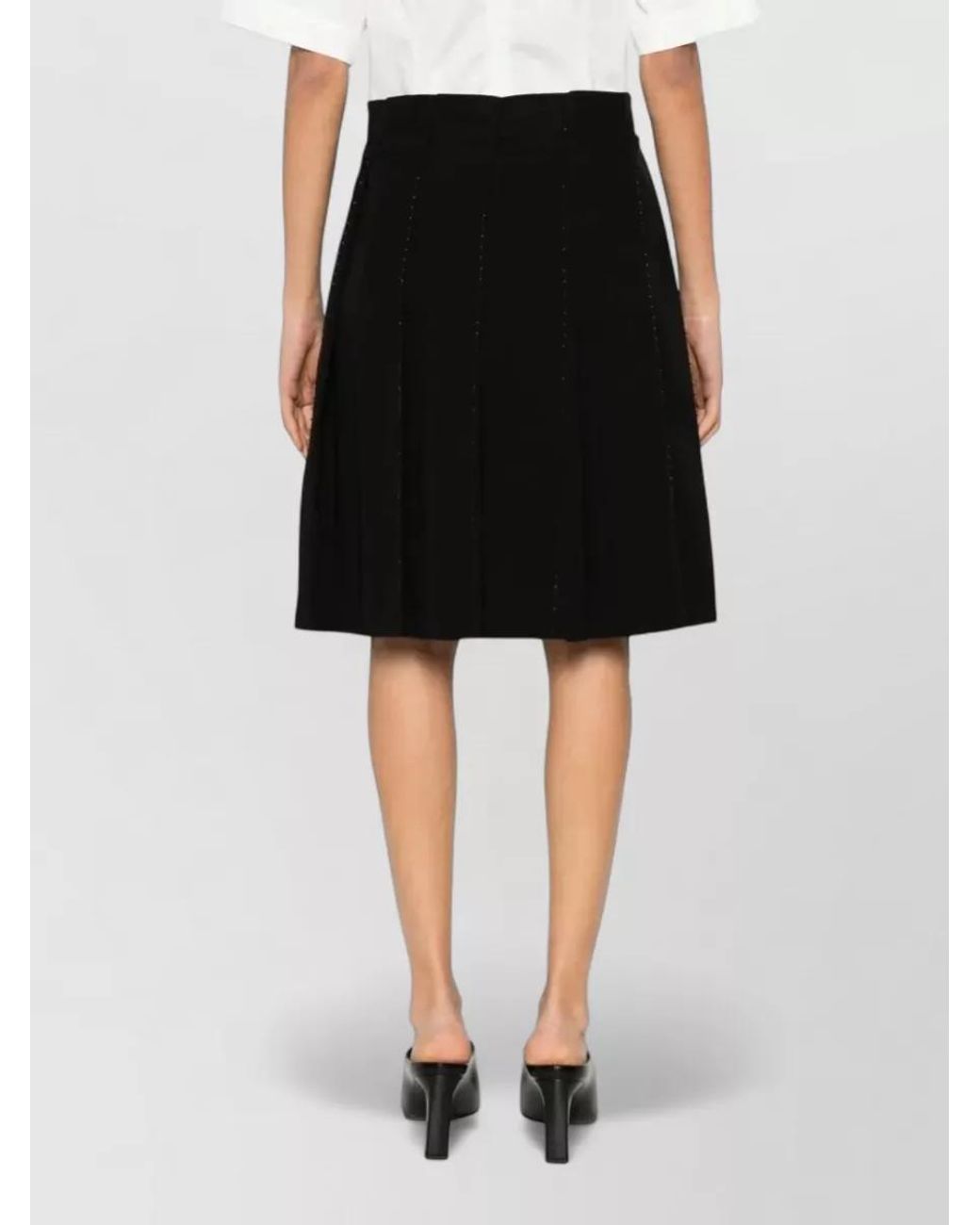 Totême  Black Pleated Skirt