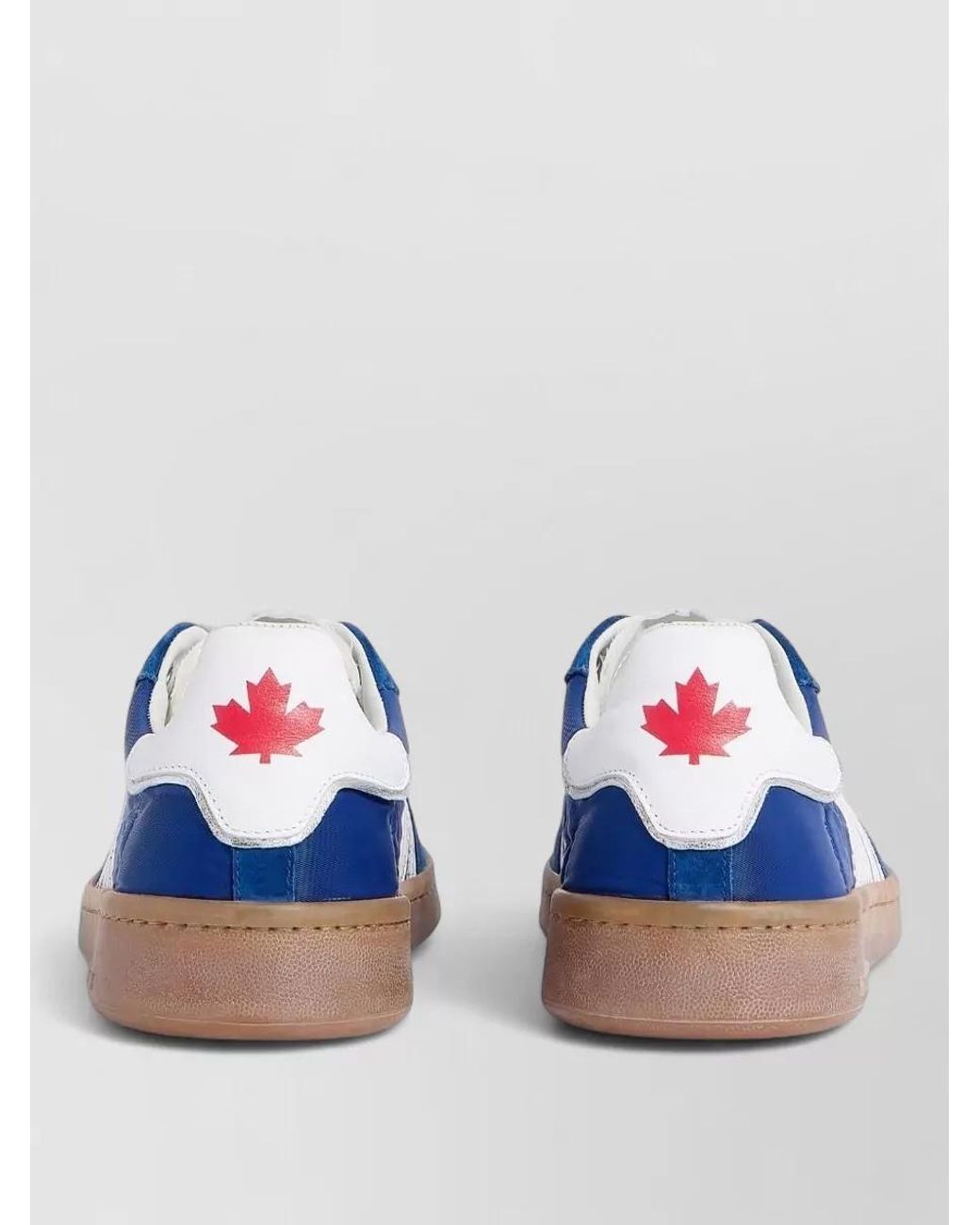 DSquared² Blue Leather Low-Top Sneakers for men