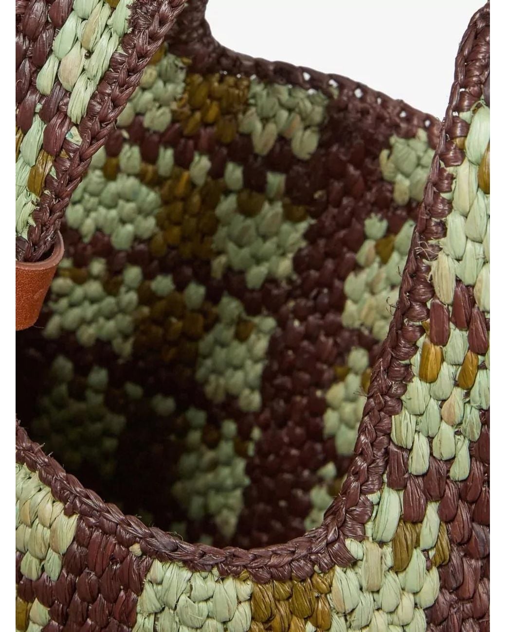 A.P.C. Multicolor Pecan Raffia Tote Bag